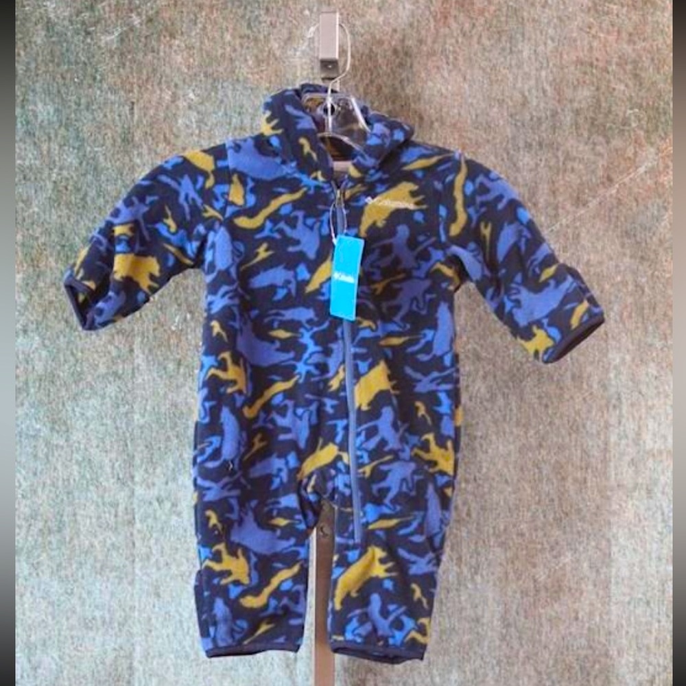 NWT Columbia Baby Snowtop II Bunting in Blue Animal Camo | Size 3-6 months